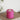 Deluxe Homeart LED Bloklys Ø 10 x 10 cm Magenta